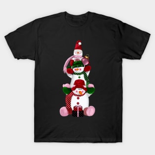 Snowman Family T-Shirt
